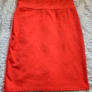 Lula roe pink rose 2xl casie skirt